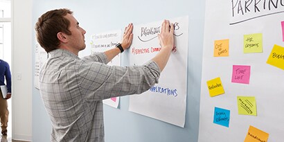 １枚ずつはがして貼れば、書くスペースを広げることができる
