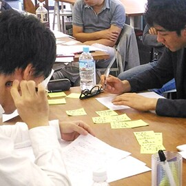 制限時間終了までポスト・イット® 強粘着ノートへアイディアをスラスラ書き出し続ける