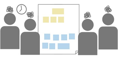 目的を共有するのが難しい / 途中で目的を見失いがち
