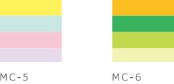 ポスト・イット®強粘着見出し／色の組み合わせ　MC-5・MC-6

