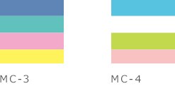 ポスト・イット®強粘着見出し／色の組み合わせ　MC-3・MC-4
